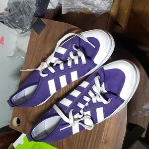 Purple Adidas shoes size 8.5 pre owned